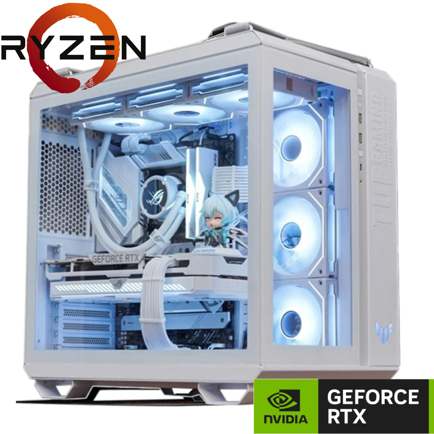 Plonter - UltimateRTX-9800X3D-5080-White - התמונה להמחשה בלבד