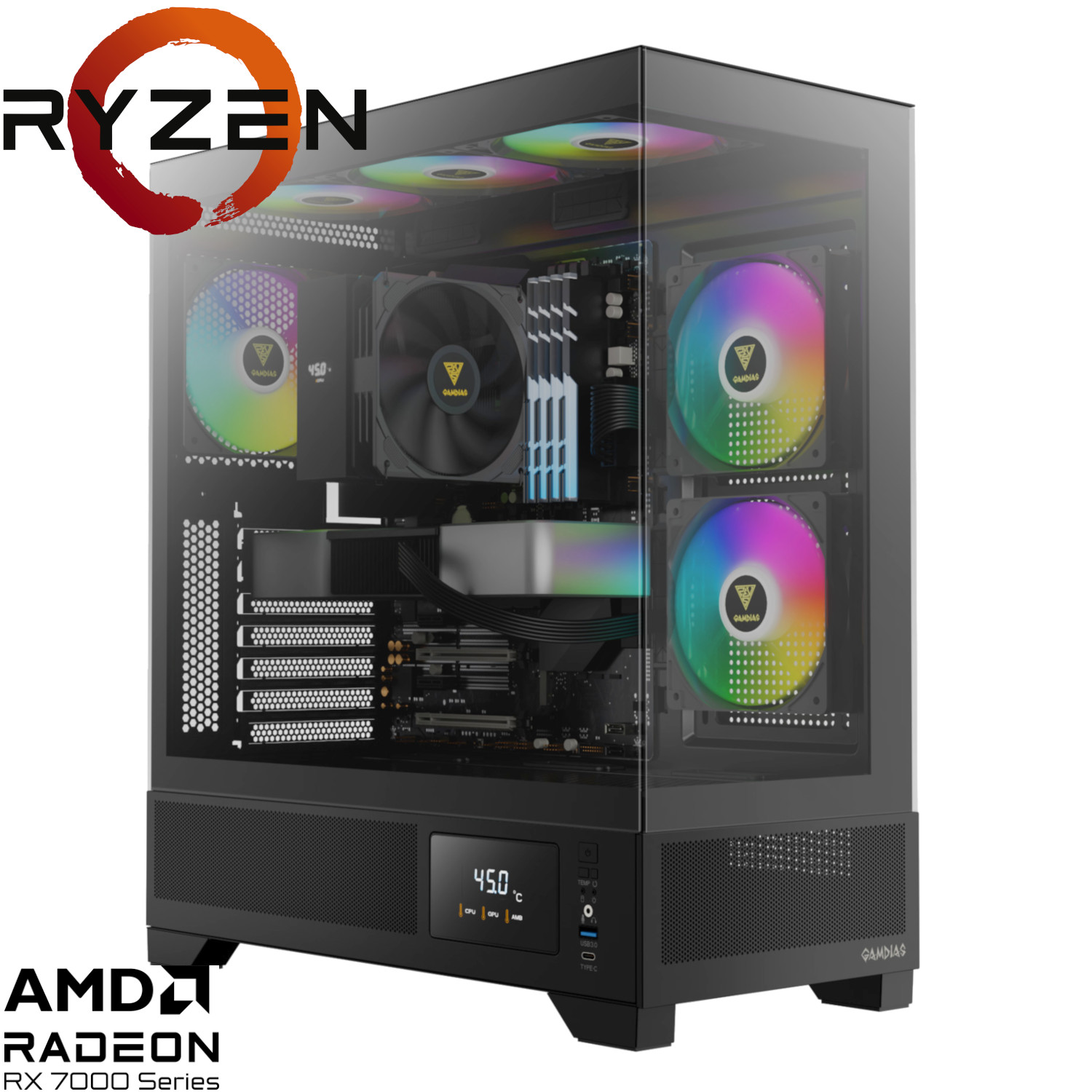 Plonter - Supra-9600X-WIFI-RX7800XT - התמונה להמחשה בלבד