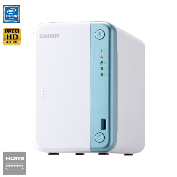 QNAP - TS-251D-4G-8TB - התמונה להמחשה בלבד